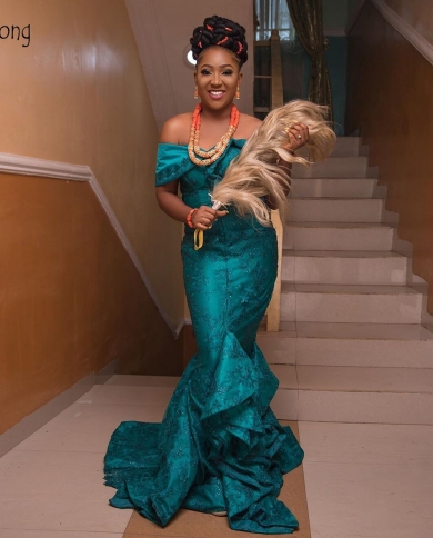Elegant Off The Shoulder Mermaid Prom 
