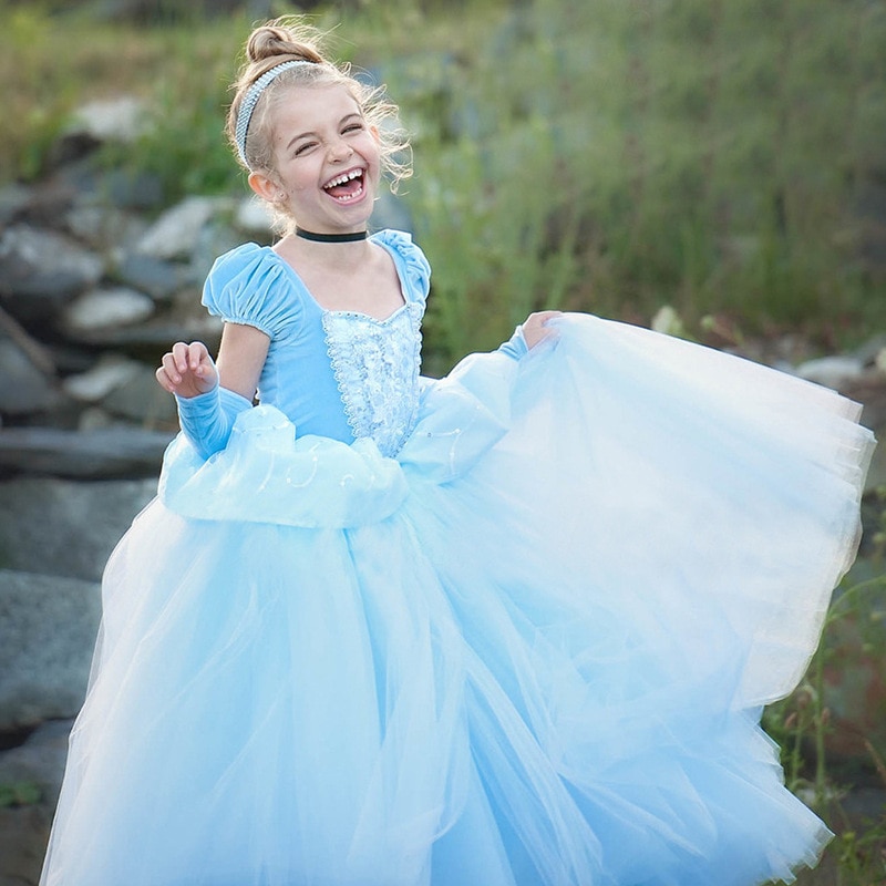 Kids Flower Girls Princess Dress Sequins Bridesmaid Pageant Party Dresses  Gowns | eBay