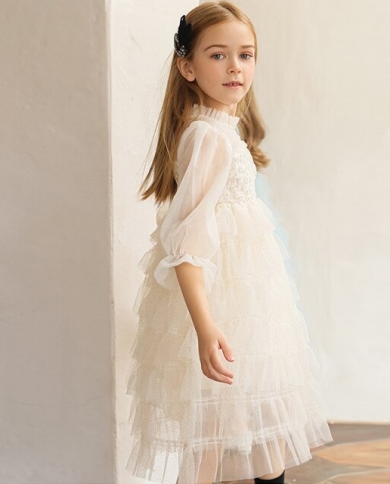 Spring Autumn Tulle Princess Dresses 