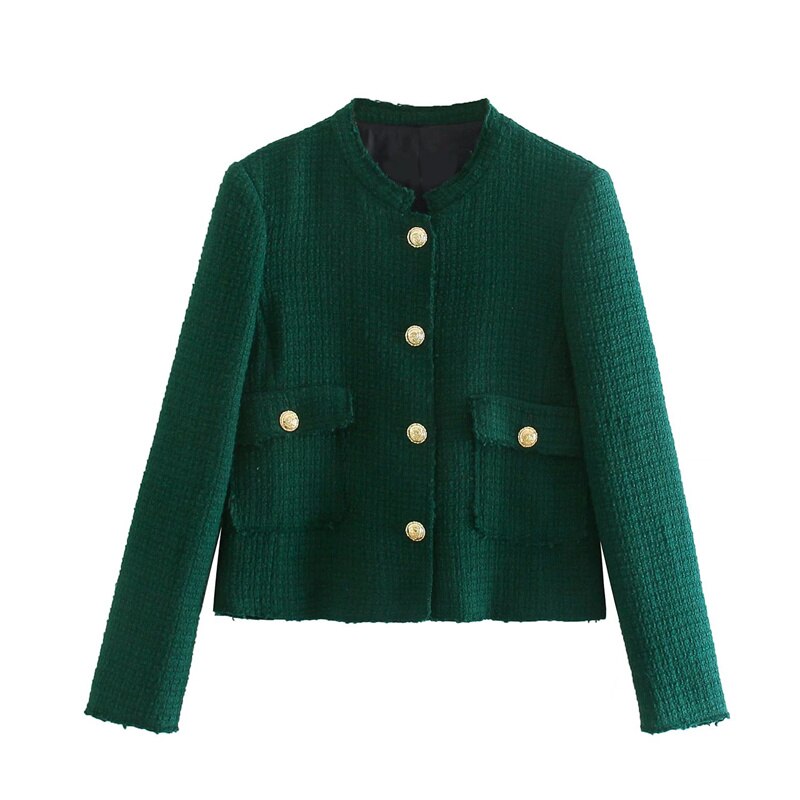 Women's Skirt Suit Tweed Jacket + Skirt 2023 Spring Autumn Female 2Piece  Sets