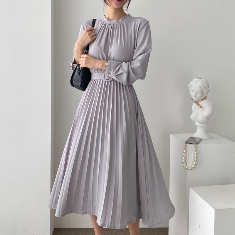 Elegant Pleated Dress