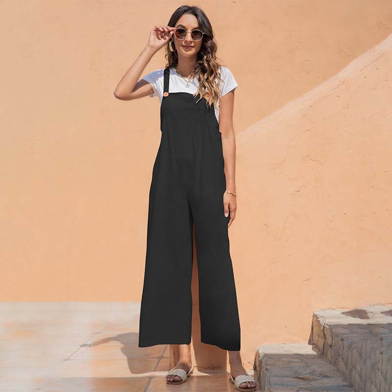 Dropship Sleeveless Jumpsuits Spaghetti Strap Romper Jumpsuit to