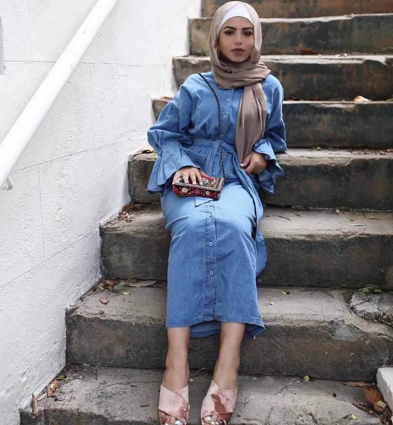Jean Overalls | Jean overalls, Girls playsuit, Hijab fashion