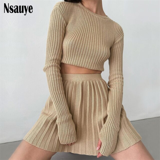 Nsauye Women Knitted Sweater Dress Two 