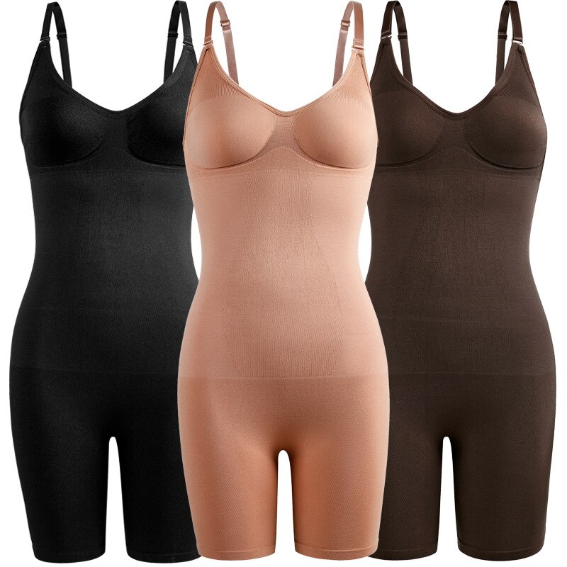 Body Shaper Fajas Colombianas Seamless Women Bodysuit Slimming Waist  Trainer Shapewear Push Up Butt Lifter Corset Reduct Größe S Farbe Coffee