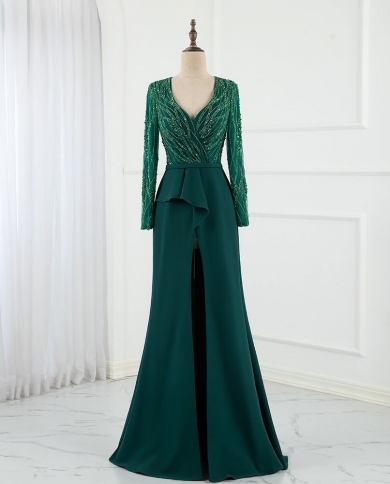 Long Sleeve Mermaid Evening Dresses 