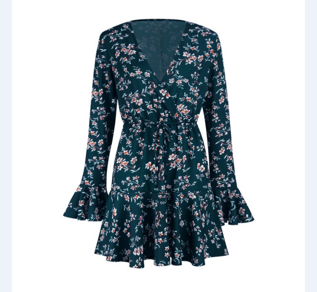 Vintage Women Summer Boho Floral Long 