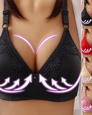 2023 Push Up Comfy Lift Bra Front Buckle Anti Sagging Bra Top Womens Bra  Adjustment Breathable Bra Comfort Full Cup Lin