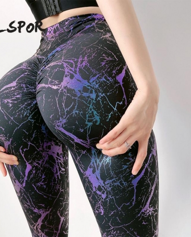 סלספור הדפסת מתכת חותלות ספורט נשים אימון כושר מכנסי טרנינג גבוה מותן להדחף טייץ מהיר יבש יוגה חותלת