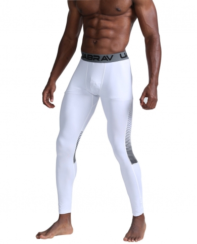 Men Gym Leggings Sport Pants Fitness Breathable Compression Long