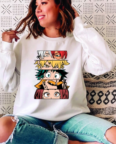 Anime My Hero Academia Sweatshirt Boku No Hero Manga Harajuku
