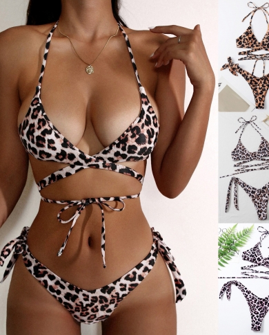 High Waisted Bikini Sets For Women Bandeau Bandage Bikini Set Push-Up  Brazilian Swimwear Beachwear Swimsuit 