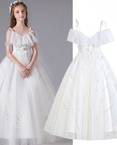 White gown for teenager sales