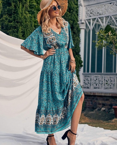 Bohemian top cotton dresses