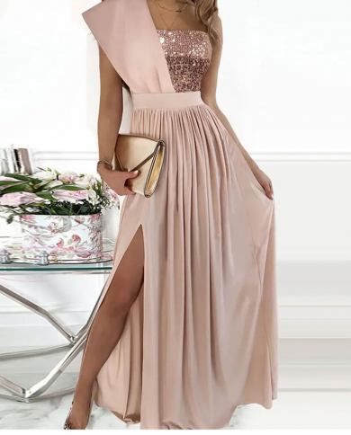 Sexy sequins big top swing party evening dress