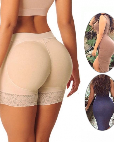 False Buttocks Panties Hip Pads Waist Trainer Women Corset Slimming  Underwear Tummy Butt Lifter Shaper Buttocks Padding size XXXL Color Beige