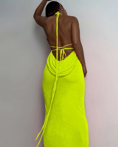 Fluorescent maxi dress top
