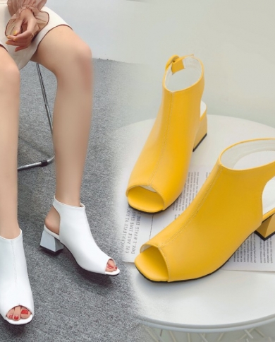 Yellow peep deals toe pumps