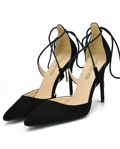 Designer black strappy heels sales