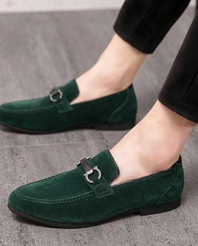 Luxury Designer Suede Green Grey Leather Driving Shoes For Men Formal  Wedding Prom Dress Homecoming Sapatos Tenis Mascul Color A3 Shoe Size 45