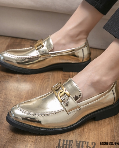 Men gold prom shoes outlet