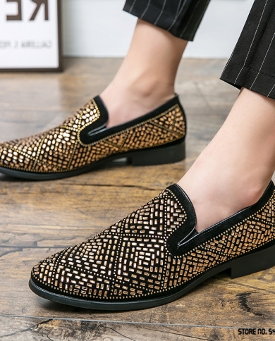 Gold hot sale glitter loafers