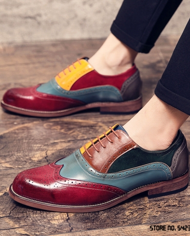 Colorful men's dress shoes outlet