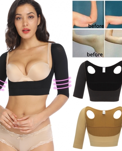 Upper Arm Shaper Women Shoulder Slimmer Compression Shapewear Sleeves Body  Shaper Humpback Posture Corrector Back Suppor Color Two Pieces Style 4 size  Weight40-70KG