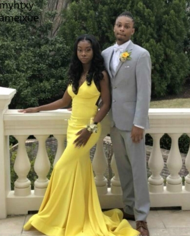 yellow prom dresses black girl