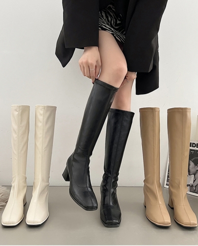 Soft leather thigh high boots on sale