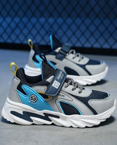 Kids Shoes Boys Sneakers 2023 Fashion Leather Platform Children
