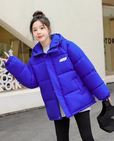2023 New Winter Jacket Parkas Women Coat Loose Hooded Jacket Warm