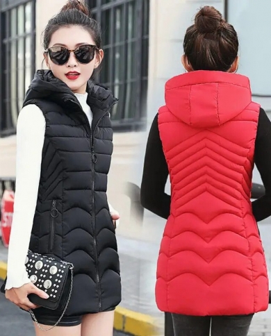 Womens long winter vests sale
