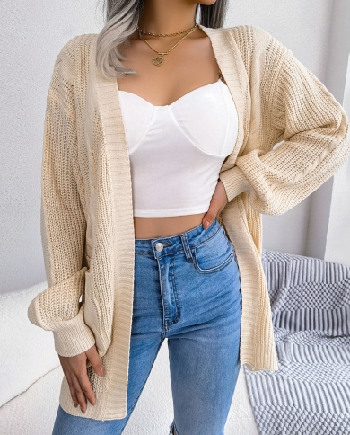 Plus Size Cardigan Women Plus Size Casual Long Sleeve Open Front