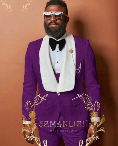 Purple and white wedding tuxedos online