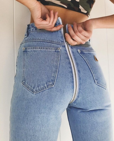 Jeans back zipper 2025