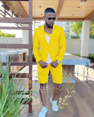 Beach Wedding Suits For Men 2023 Casual Summer Suit Set Slim Fit