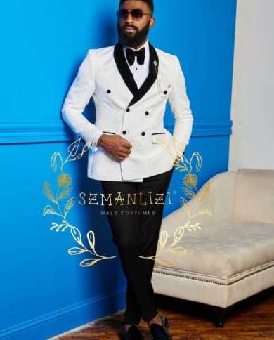 White double breasted best sale tuxedo