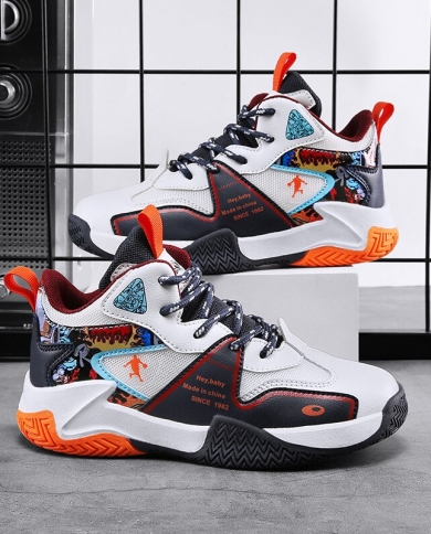 New Thick Sole Soft Boys Basketball Shoes Non Slip Children Sport