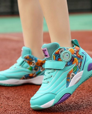 Boys Basketball Shoes High Quality Top Soft Non Slip Sneakers Kids