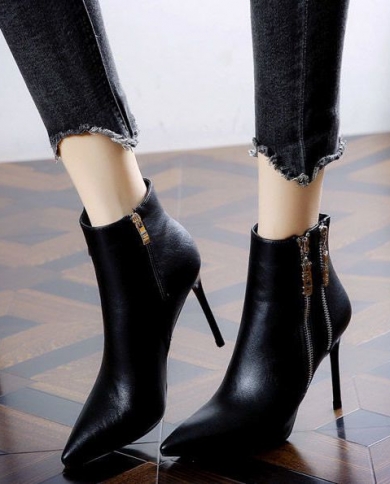 8cm top heel boots