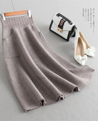 Knit long discount skirts
