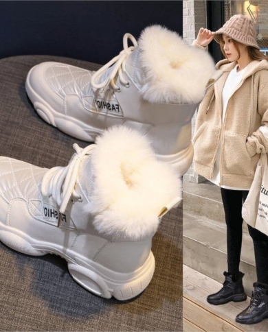 2023 New Women Ankle Boot Warm Plush Winter Shoes For Woman