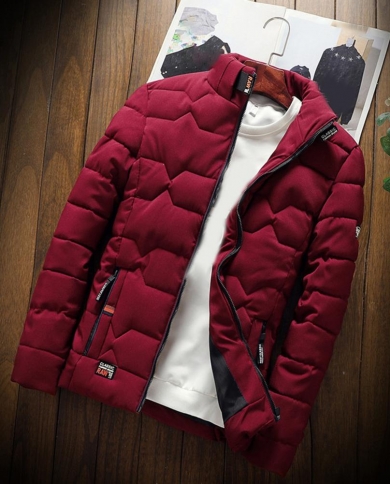 Autumn Winter Jacket Men Thicken Warm Cotton Padded Mens Jackets