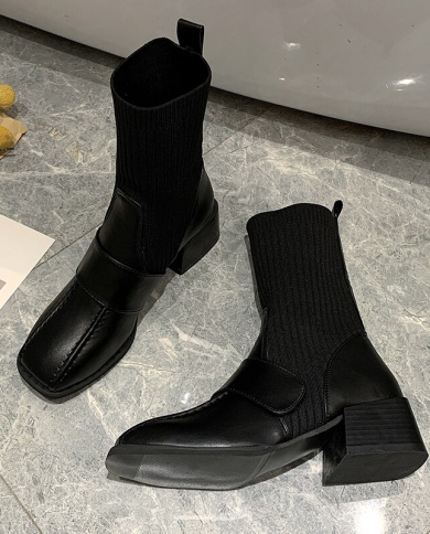 Chloe bea half outlet sock boot