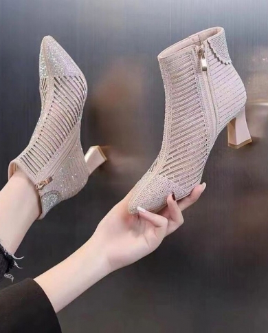 Bling chunky heels discount