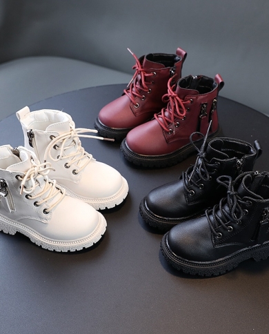 Spring Autumn Winter Ankle Boots Light Girl Platform Shoes