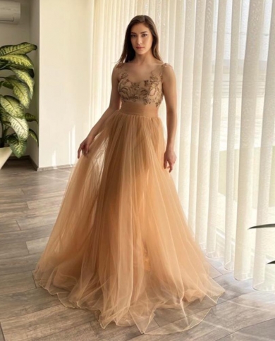 Boho Prom Dresses 2023 Sleeveless Sweetheart A Line Party Gowns