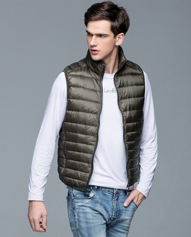 Mens white best sale winter vest