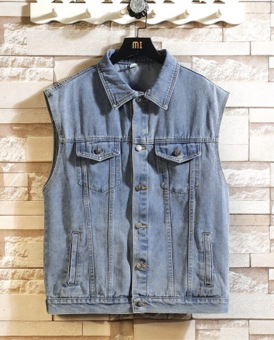 Colored store denim vest